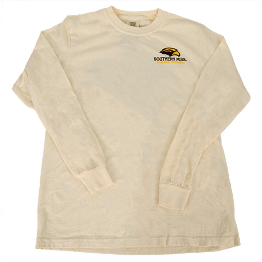 NWT Comfort Colors Southern Miss Golden Eagles Long Sleeve T-Shirt Size Medium